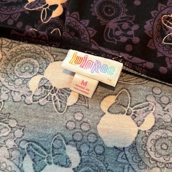Purple and Peach Minnie Mouse lularoe t-shirt - Picture 3 of 3
